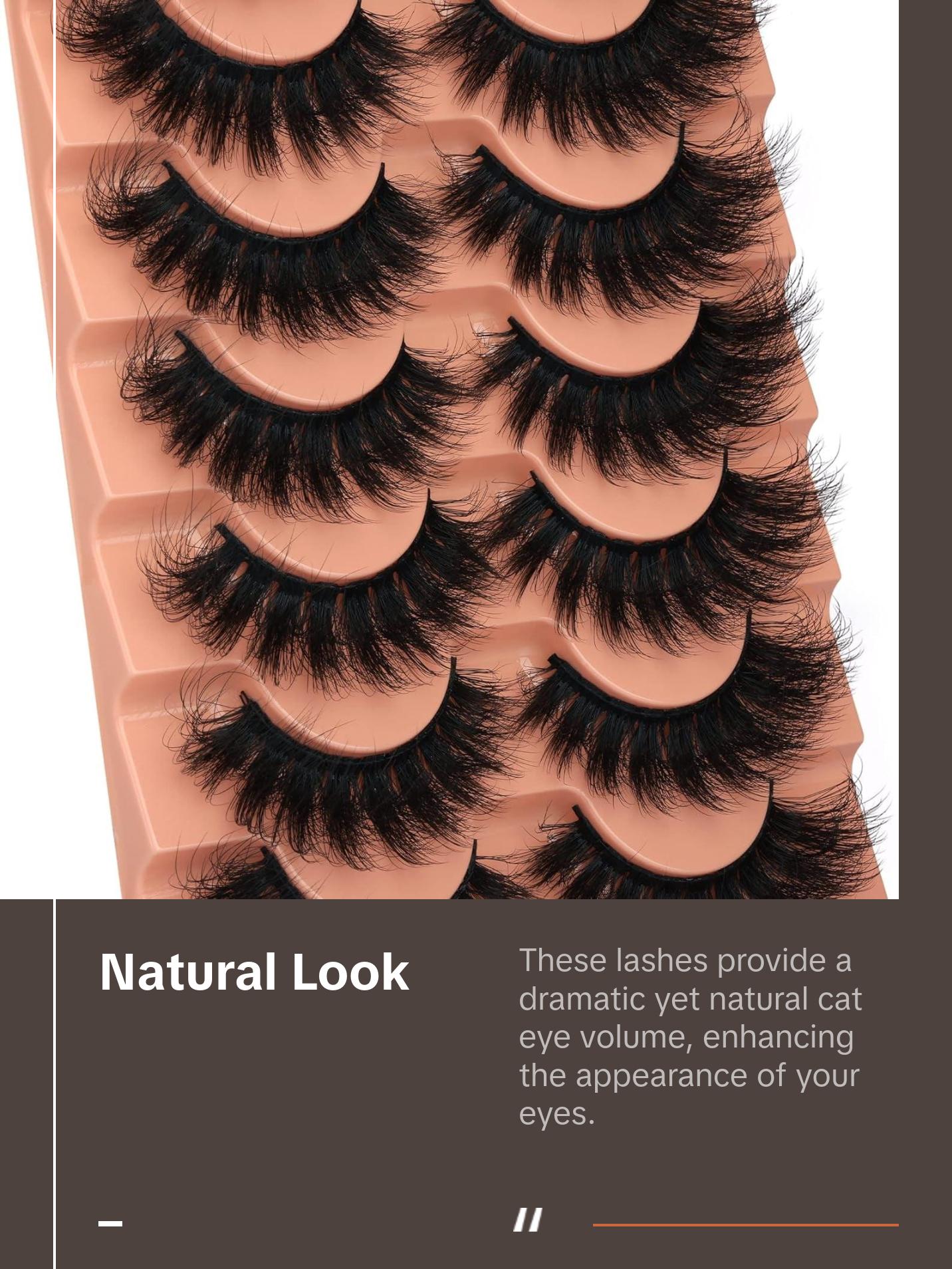 Mink Lashes Fluffy False Eyelashes 7 pairs Mink Lashes Fluffy False Eyelashes 7 pairs