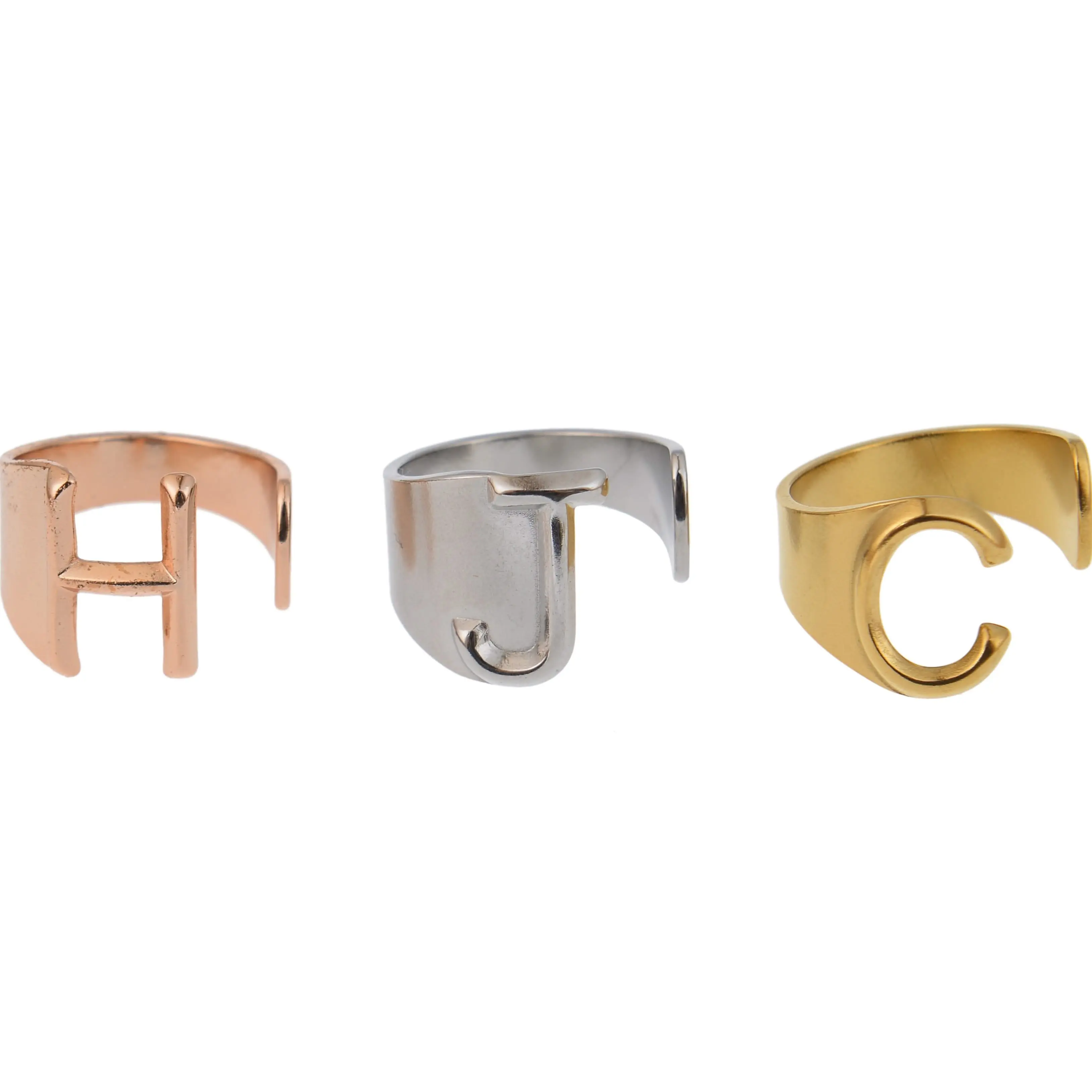 Personalized A-Z Initial Letter Ring