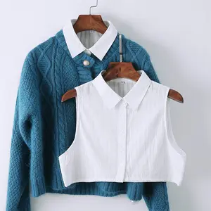 Women’s Pure Cotton Faux Collar, a special decorative accessory for shirt collars.Crafted from pure cotton with a skin-friendly, comfortable texture, it’s ideal for daily outings and office commutes, versatile for any style, effortlessly enhances your loo