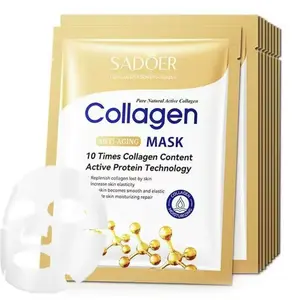 10pcs collagen facial mask, deep moisturizing skin, firming skin, gift for girls, It is suitable for daily facial care. It is portable for travel and a perfect skin care gift