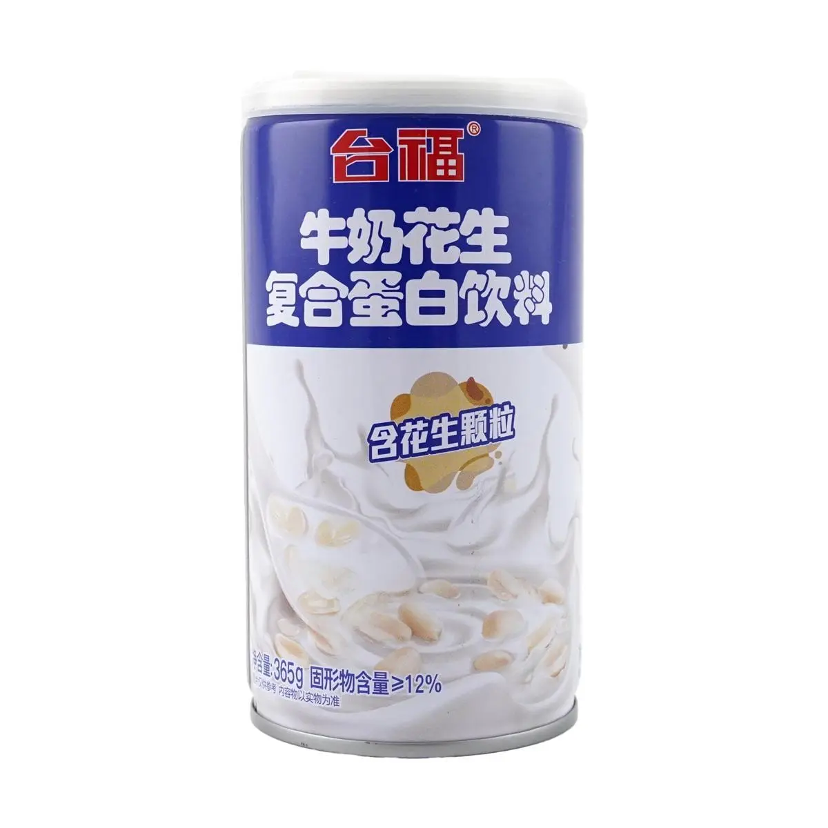 TAIFU Milk Peanut Composite Protein Drink 365g - Nutritious Breakfast Beverage with Real Peanut Chunks