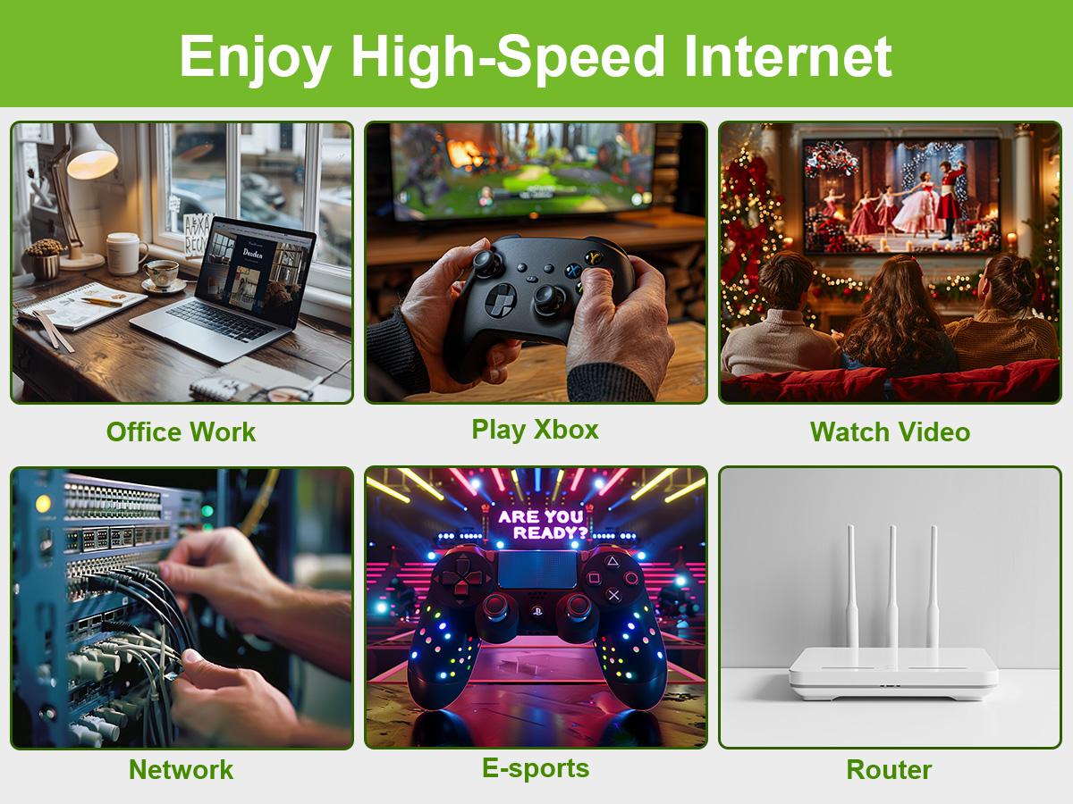 Syston Cat5e Bulk Ethernet Cable Solid Copper 24AWG CMR 350MHz 1Gbps LAN Network Cable – No RJ45 Connectors (Not Patch Cable) for PoE, Router & Security Camera