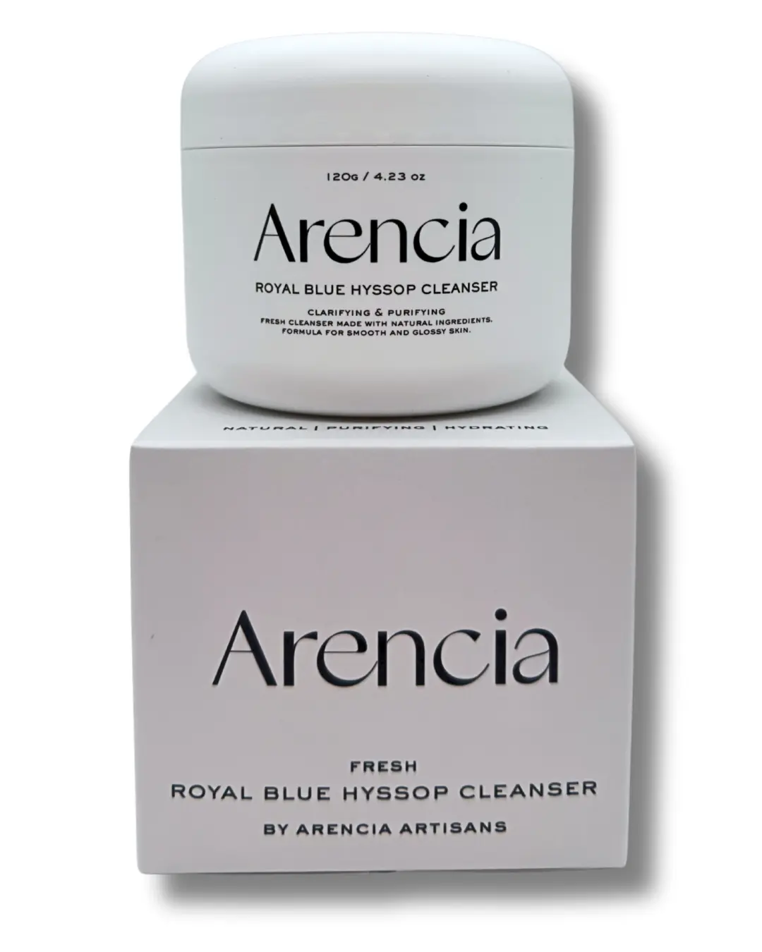 ARENCIA Blue Hyssop Cleanser 120g – Gentle & Hydrating Face Wash/ purifying ,deep cleansing. Facial Moisture