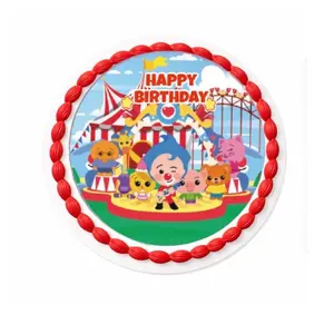 Edible paper print in icing for decorating cakes , ideal for birthday parties, 7.5  inch, ideal for cakes 8, 9 ,10 inchs