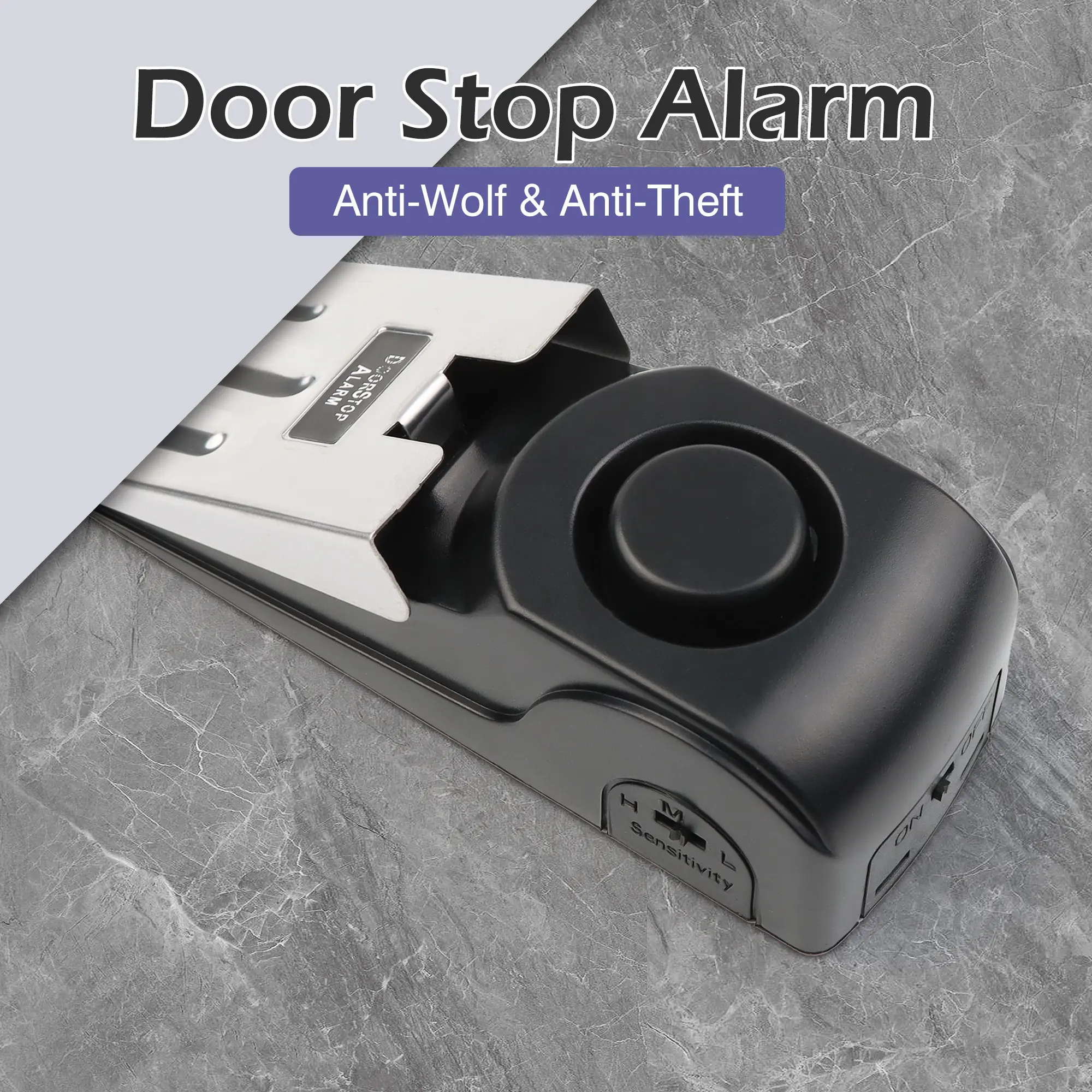 1-Count Compact Door Alarm Sensor with LED Light - Home Security Systems for Mobile Homes & Small Spaces, Intruder Alert, Movement Detection, Easy Installation