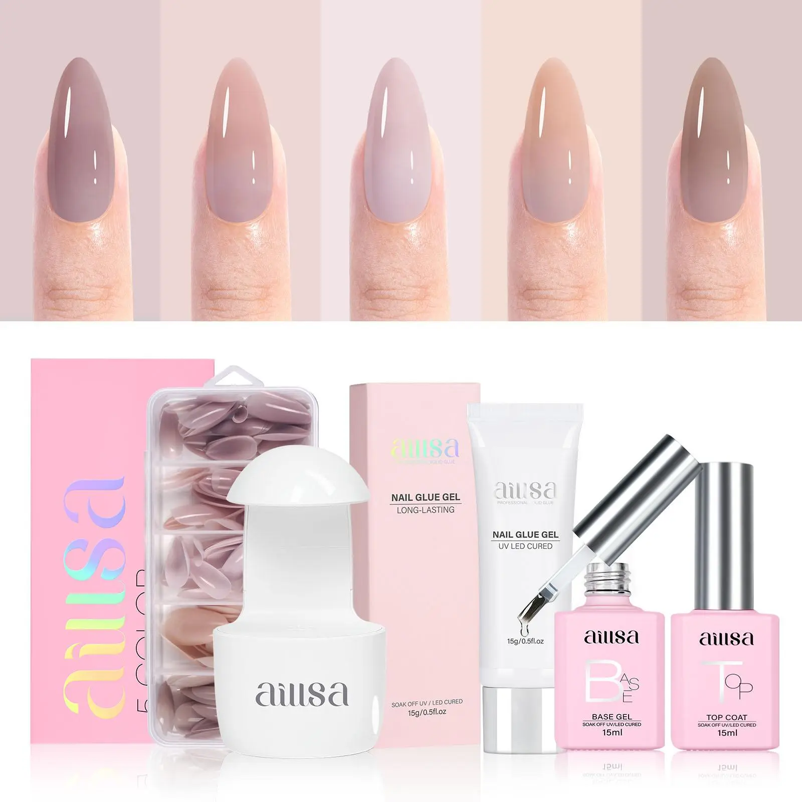 Almond Nail Full Set