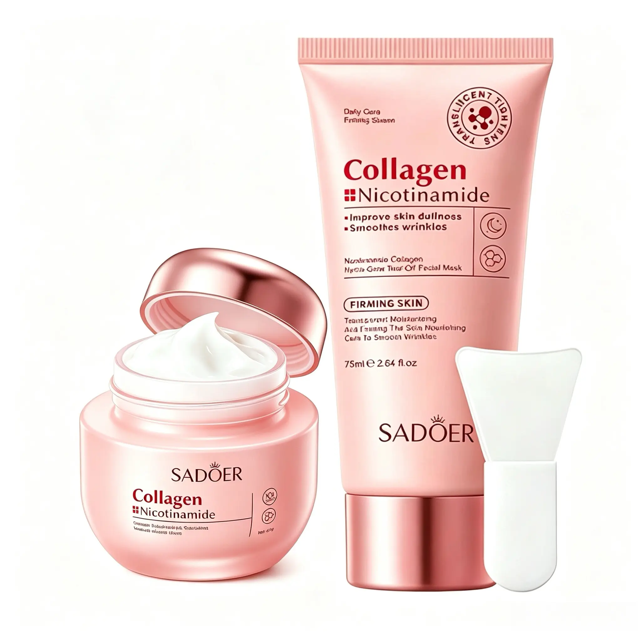 Collagen Night Wrapping Facial Mask – Sleep, Shed, Glow – Firming & Hydrating Skincare for Skin Repair, Wrinkle Smoothing, All Skin Types, Korean 2.64oz Collagen Facial Mask that Firms & Glows