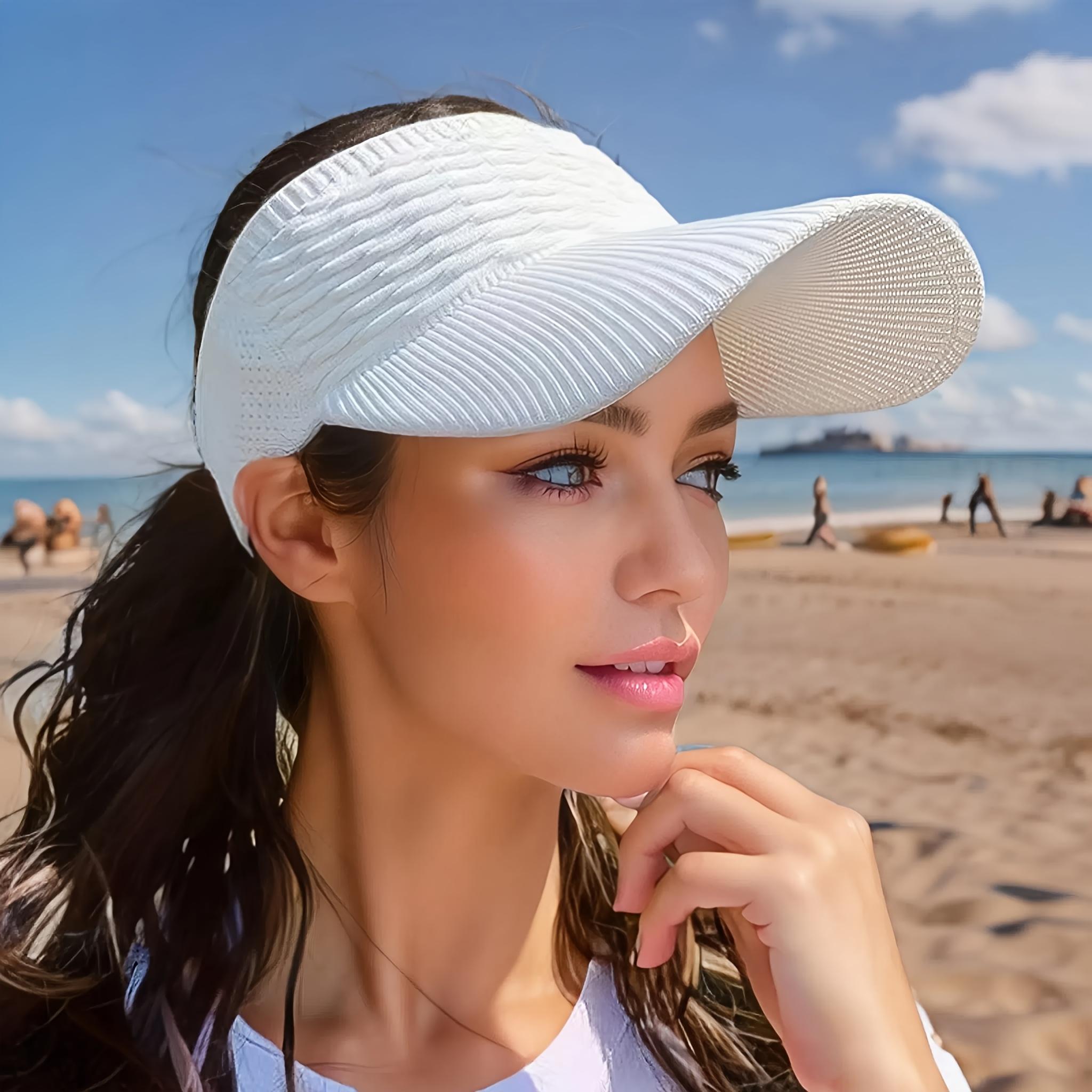 4-Piece Set - Women's Outdoor Sports Baseball Cap, Open-Top Sun Hat, Sun Protection Hat 4-Piece Set - Women's Outdoor Sports Baseball Cap, Open-Top Sun Hat, Sun Protection Hat