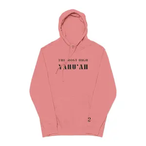 YAHU'AH Pigment-Dyed Embroidered Hoodie