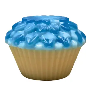 Blue Tansy Vanilla Scented All Natural Cupcake Soap Bar