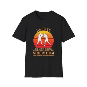 Jiu Jitsu silhouette sunset T-Shirt | Martial Arts grappling training shirt