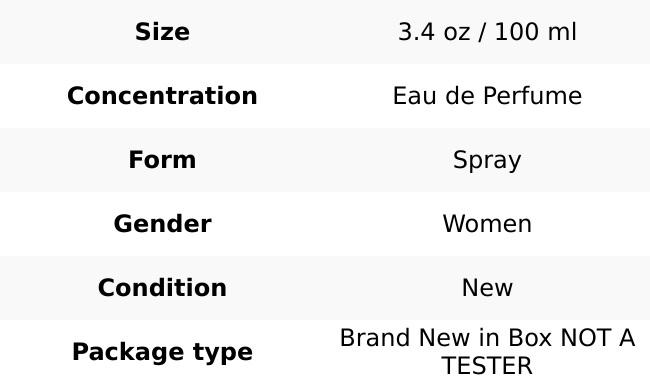 ETERNITY FLAME by Calvin Klein  3.3 / 3.4 oz EDP Perfume For Women New in Box