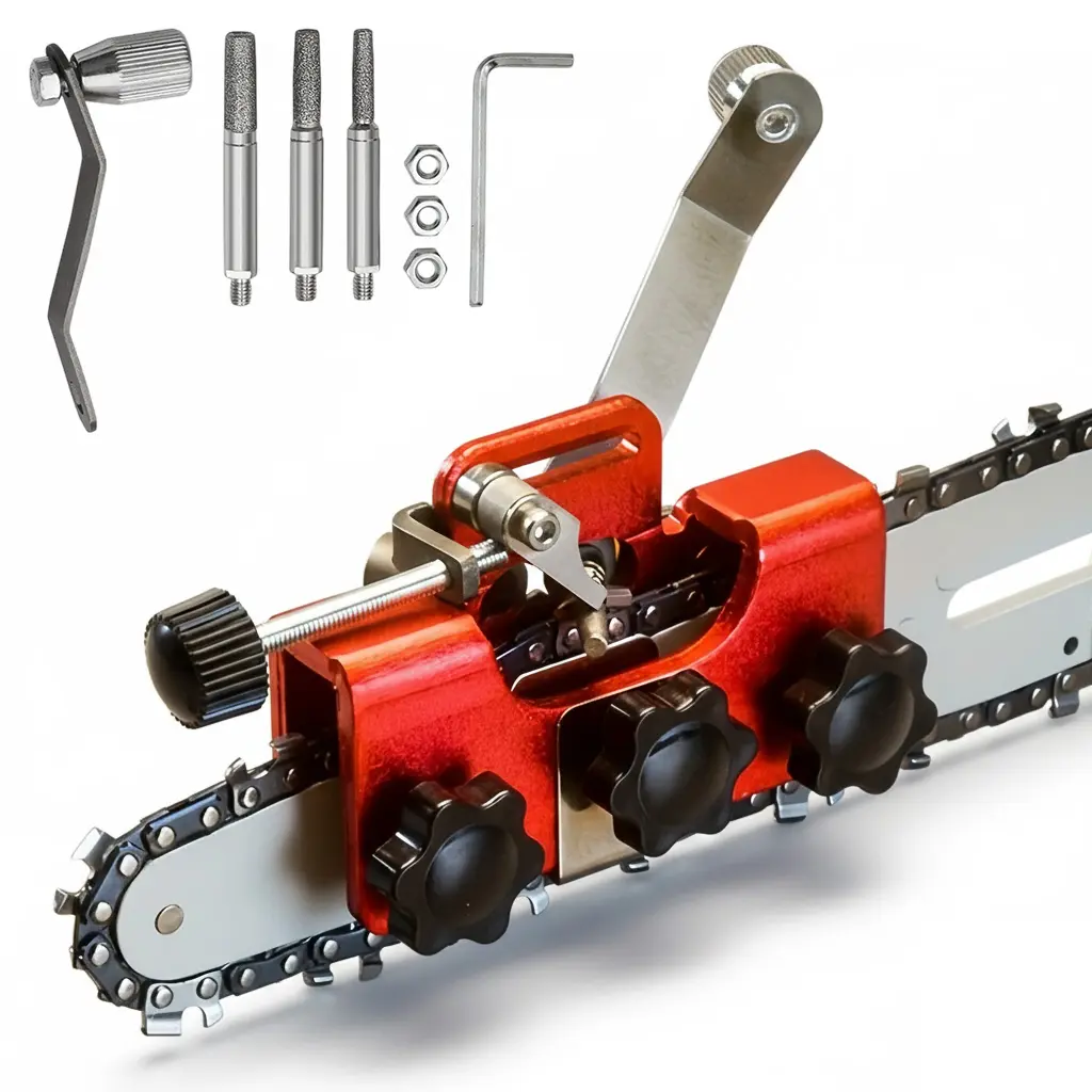 Portable Manual Chainsaw Blade Sharpener Set - Heavy-Duty Hand Tool Accessory, No Power Source Outdoor Gear, Ideal Father's Day Gift, On-the-Road EDC Tool for Home & Garden Use