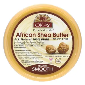 Okay Pure Naturals African Shea Body Butter, For Skin & Hair, 7.5 oz (212 g)
