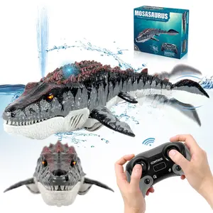 Remote Control Dinosaur World Animal Model, 1 Box Electric Realistic Ancient Sea Creature Toy & Accessories, Educational Birthday Gift