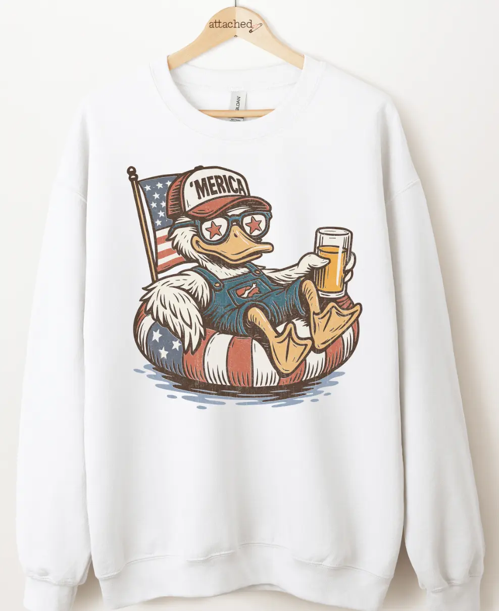 'Merica Duck Graphic Top