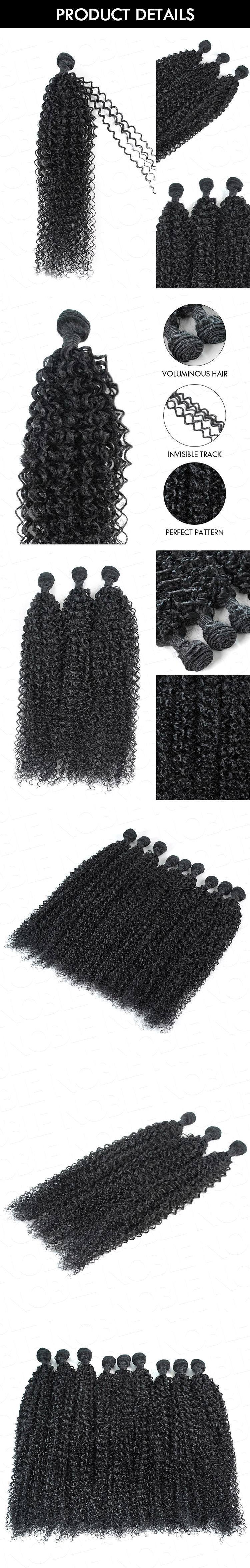 Noble Kinky Curly Hair Wig with Human-Like Texture Re-stylable for Party & Daily Wear