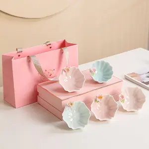 B113.Handmade Floral Ceramic Master Cup for Women • Luxury Chinese Tea Cup