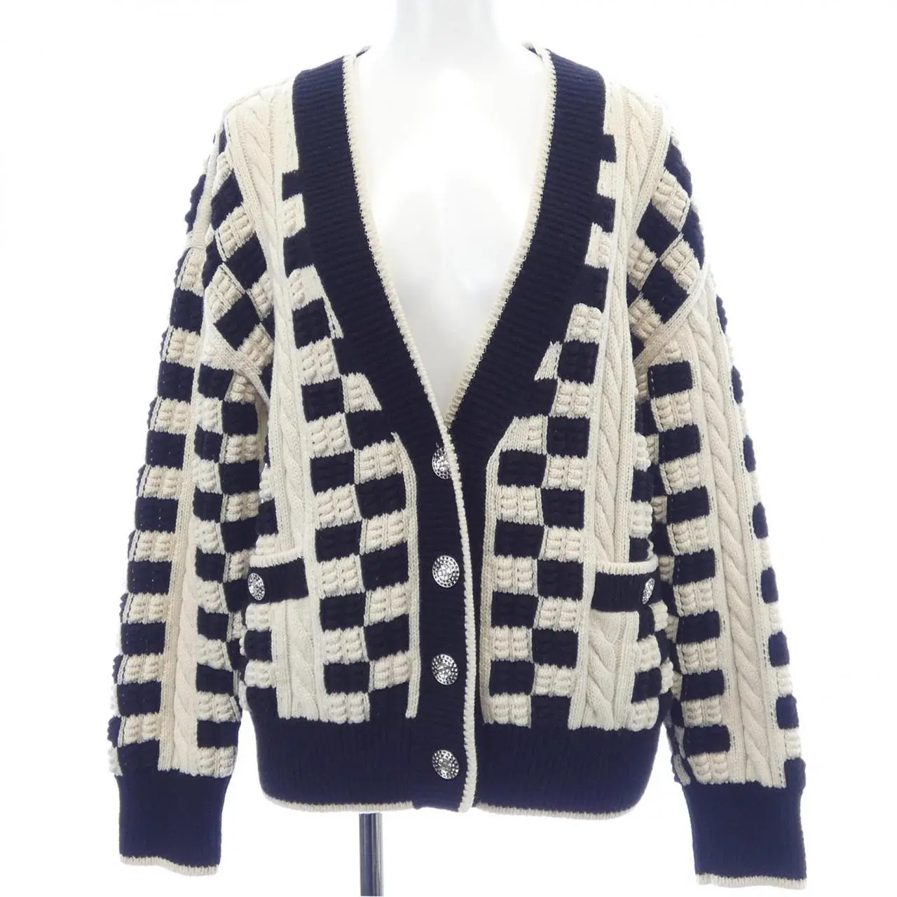 Pre-owned CHANEL Cashmere Small Leather Goods Cardigan