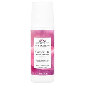 Heritage Store Castor Oil Roll-On Treatment , 3 fl oz (89 ml)