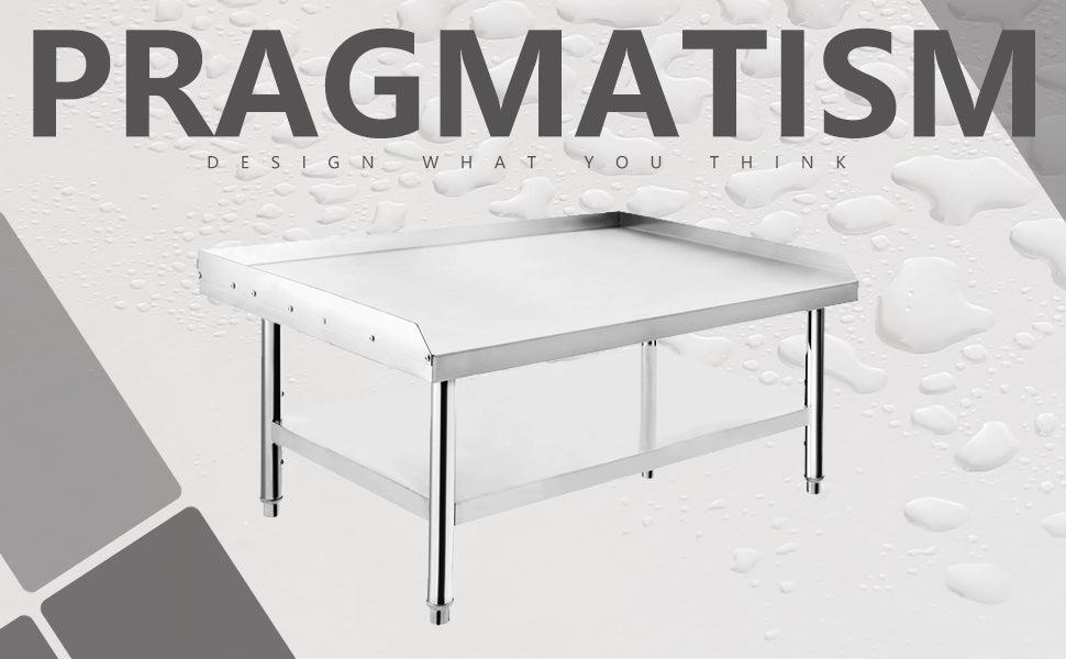 【GARVEE】Stainless Steel Grill Stand Table, 24x28x24 inch, with Adjustable Storage Undershelf, Suitable for Hotel, Home, and Commercial Restaurant Kitchens 【GARVEE】Stainless Steel Grill Stand Table, 24x28x24 inch, with Adjustable Storage Undershelf, Suitable for Hotel, Home, and Commercial Restaurant Kitchens