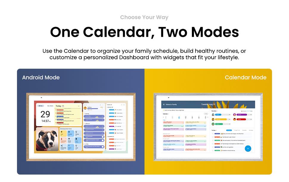 ApoloSign Dual-Mode Digital Family Wall Calendar, 15.6" 21.5" Planner Calendar for Kids Chore Chart, Voice Control & Gemini AI, Tasks, Daily Routines, Meals Plan, Schedules Organizer, No Subscription Fee, Supports Customize Widget Dashboard ApoloSign Dual-Mode Digital Family Wall Calendar, 15.6" 21.5" Planner Calendar for Kids Chore Chart, Voice Control & Gemini AI, Tasks, Daily Routines, Meals Plan, Schedules Organizer, No Subscription Fee, Supports Customize Widget Dashboard