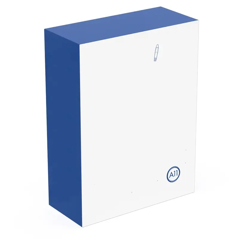 A-Eleven Personal Care Organizer Kit with Accessories and Bonus Replacement Parts, Portable Blue Storage Box