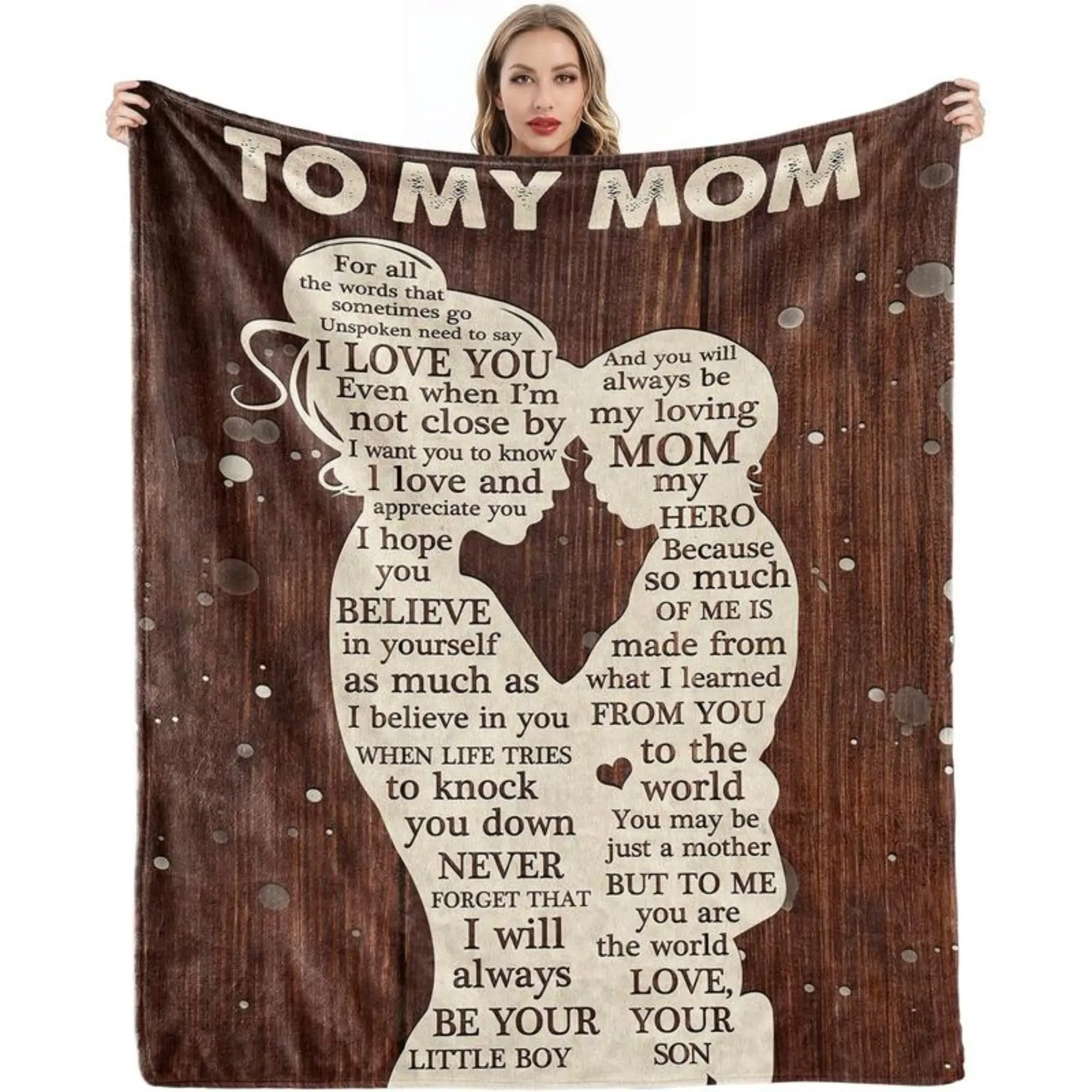 Gifts for Mom Soft Cozy Throw Blanket, Mother’s Day Birthday Gifts for Mom from Son, Mom Gifts, Blanket Presents for Mother's Day, Christmas, Birthday Presents for Mother, back to school,back to school shopping, home decor