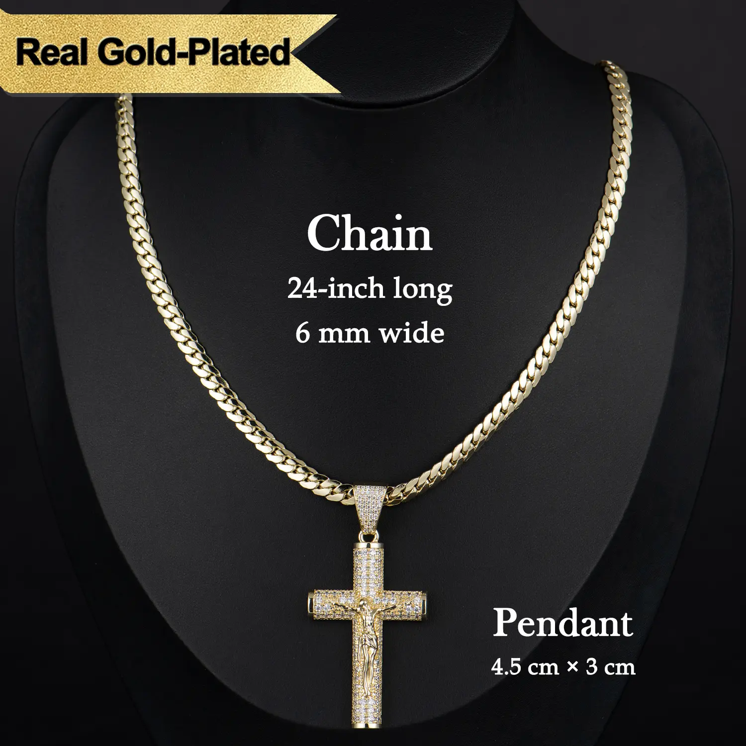 Miami Cross Necklace (24 inches)