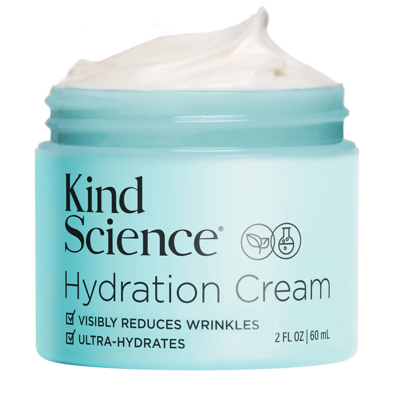 Hydration Cream - Moisturizer Face Cream For Women - Anti Aging for Day and Night - Visibly Reduces Wrinkles, Improves Smoothness & Elasticity - Fragrance Free, Cruelty Free, 2 oz