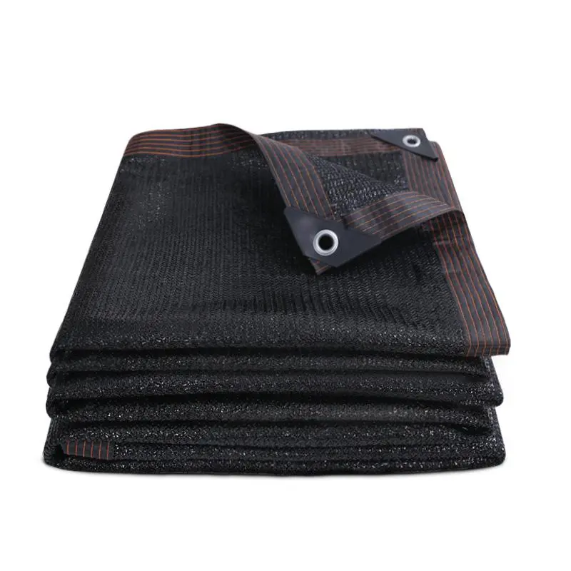 93% Blackout Cloth (Black) - 10 x 13ftUV-Resistant Shade Net withReinforced Rivets, Suitable for OutdoorAdventures / Camping / Garden / Patio/ Greenhouse.Mesh Shade Cloth
