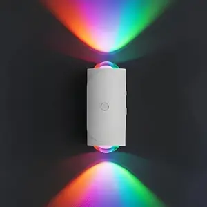 Rechargeable LED Motion Sensor Night Light – 8 Ambient Colors,RGB Gradient Dimmable Wall Lamp for Indoor Ambient Lighting, Auto-On, Long Battery Life, Stick Anywhere, No Outlet Needed – Cozy, Plug-Free Lighting.Perfect for Bedroom, Bathroom, Stairs & More