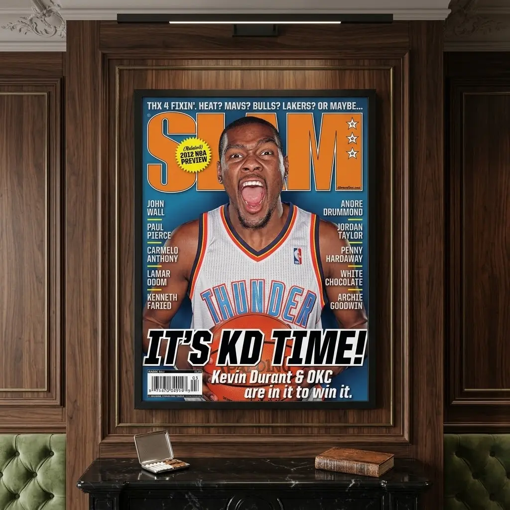 Kevin Durant OKC Thunder NBA SLAM Cover Poster
