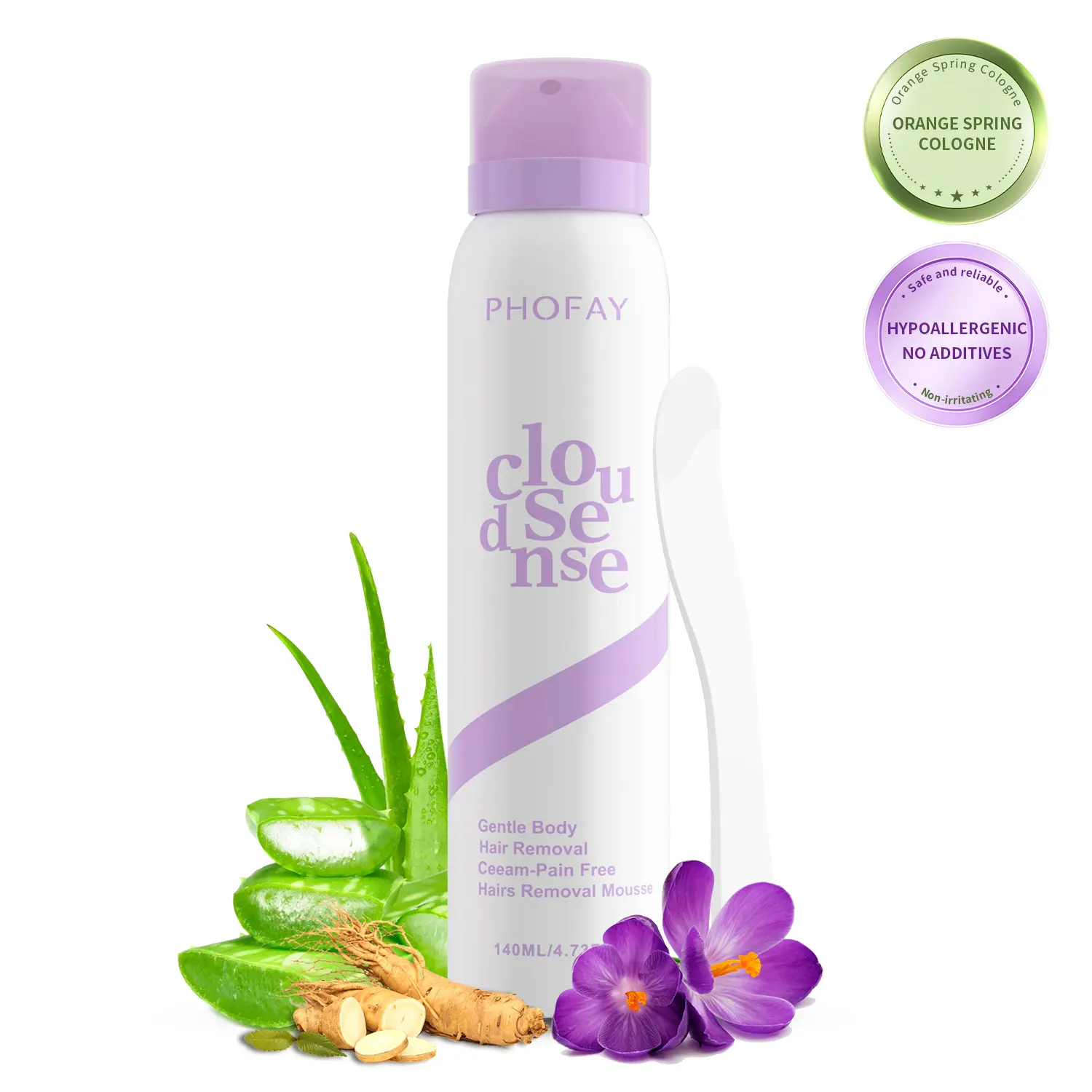 Bikini Pain-Free Hair Removal Cream for Sensitive Skin, Hypoallergenic Formula-Gentle & Fast-Acting Depilatory with Citrus Scent, Aloe & Hyaluronic Acid for Soothing Care, Suitable for Men & Women,backtoschool