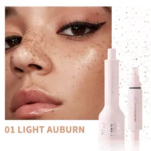 5 Point Long Lasting Waterproof Faux Freckles Makeup Stamp Pen in Light Auburn Golden Brown Toasted Almond Mocha Cocoa Eye Liner Pen Eyeliner Shape Pen