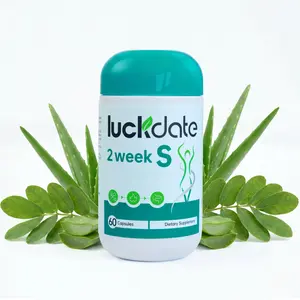 LuckDate 2 weekS- Gut Support | Caffeine Free | Advanced Formula with Aloe Vera, Senna | Non-GMO | 60 Capsules
