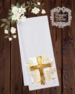 GOLDEN CROSS TEA TOWEL