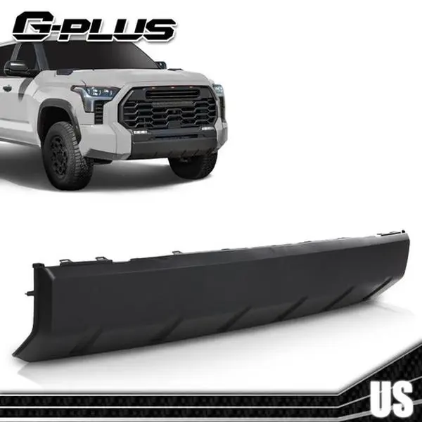 MOTOR GPLUS 100% Brand New High Quality & Durable Black Front Bumper Lower Valance Panel Body Cover, 1x Bumper Lower Cover Auto Replacement Part for 2022-2023 Toyota Tundra, Cars Accessories