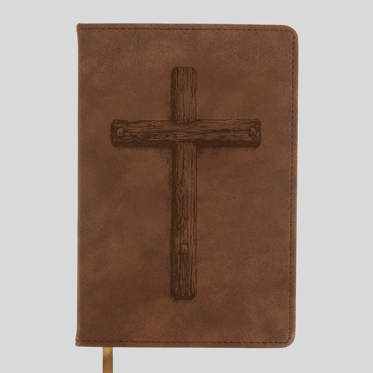 Kerusso Men's Faux Leather Christian Journal - Cross Design, Daily Devotion, Scripture Refs, Lined Pages, Thoughtful Gift for Men, Office Stationery Notebook