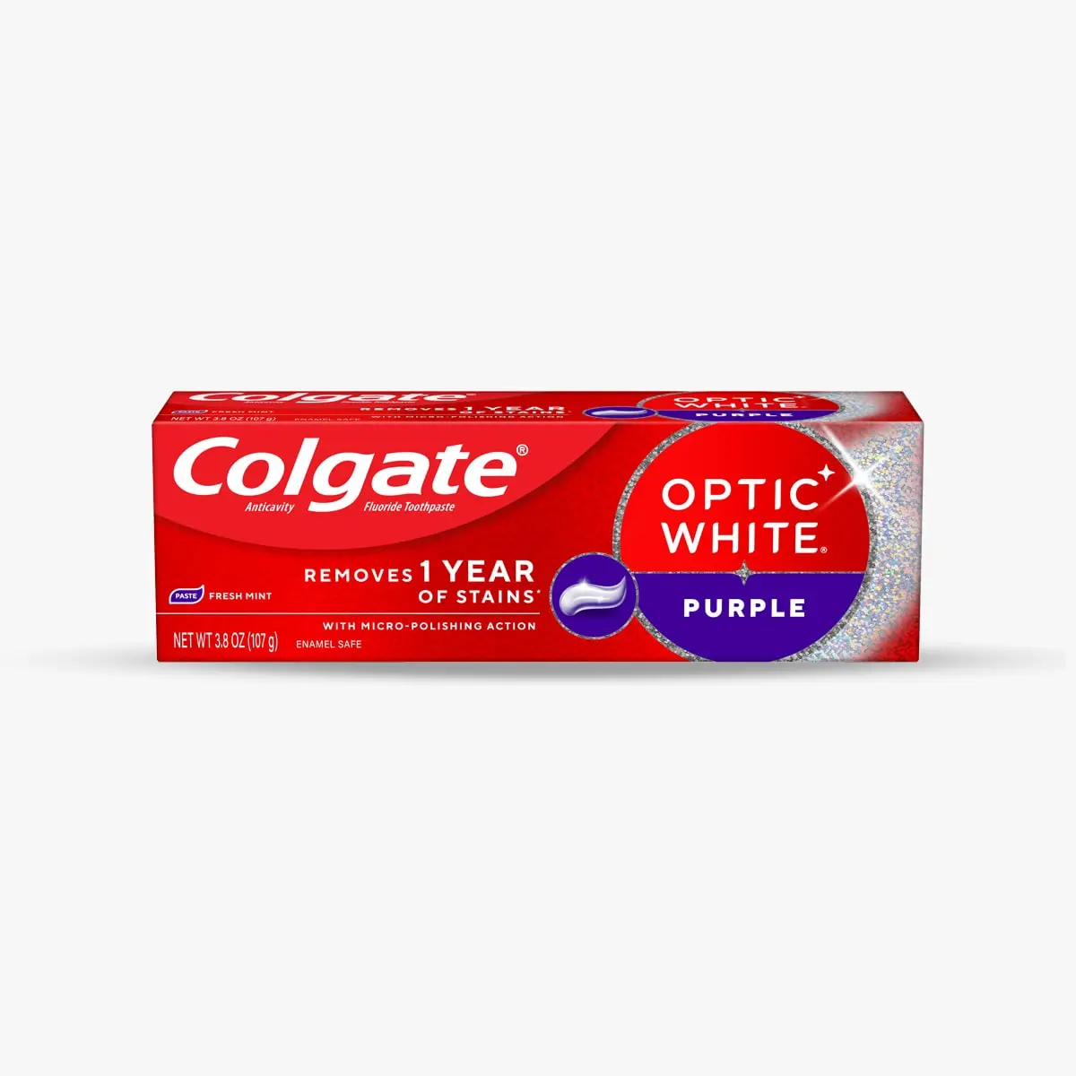 Colgate Optic White Purple Teeth Whitening Toothpaste