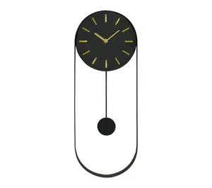 Studio Designs Home Verta Pendulum Minimalist Iron Wall Clock
