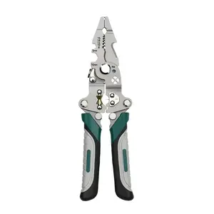 18 in 1 heavy duty multi tool features a folding design an ergonomic handle and a safety lock and includes wire clamping and cutting functions Its durable stainless steel construction makes it easy to store