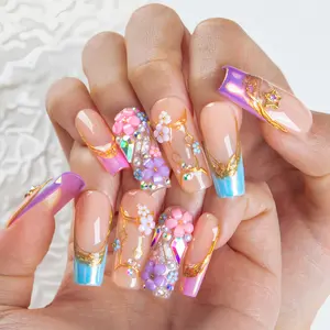 Lovful | Horoscope Zodiac Star Sign Series Handmade Acrylic Press-On Nails for Art & Birthday Gifts |10PCS Reusable,Salon Quality