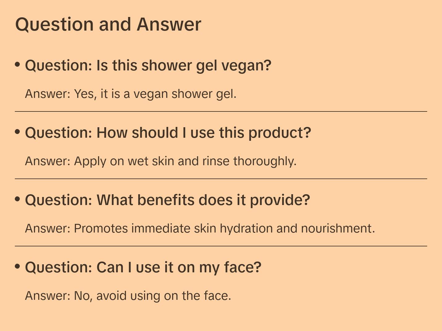 Natura Brazil Nut Creamy Shower Gel, Hydrating Vegan Body Wash Rich in Omega 6 & 9 6.5fl.oz