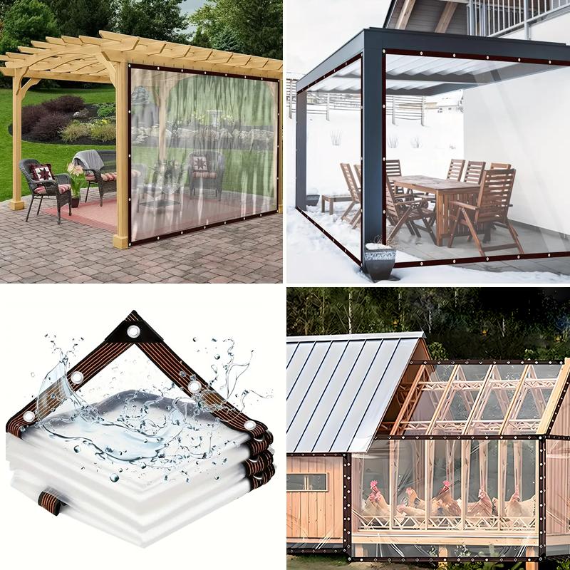 Ultimate Outdoor Shield,6.5 x 9.5 FT Clear Waterproof Tarp – Heavy Duty, UV-Resistant, Tear-Resistant Outdoor Cover for Garden, Greenhouse, Firewood, Patio Furniture, and More outdoorfun Ultimate Outdoor Shield,6.5 x 9.5 FT Clear Waterproof Tarp – Heavy Duty, UV-Resistant, Tear-Resistant Outdoor Cover for Garden, Greenhouse, Firewood, Patio Furniture, and More outdoorfun