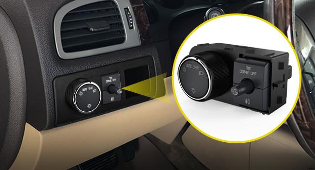 Nilight Headlight Dimmer Switch Compatible with 2007 2008 2009 2010 2011 2013 Chevy Silverado 1500 2500HD 3500HD Tahoe 2007-2014 GMC Sierra 2500HD 3500HD Yukon Greenish LED Light