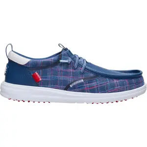 HEYDUDE Wally Golf Summer Plaid - Comfortable Slip on Shoes