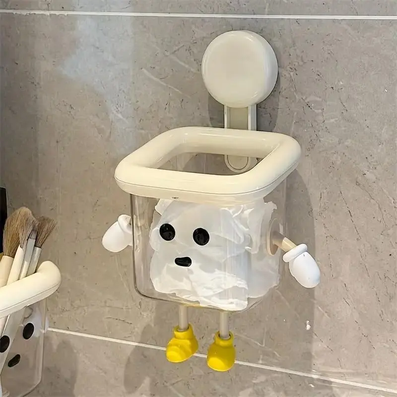 Creative Cartoon Toothbrush Holder | Multipurpose Wall Mount Bathroom Storage Organizer | Self Adhesive Rack for Toothbrush, Toothpaste, Face-Cream, Lotion (Toothbrush Holder)