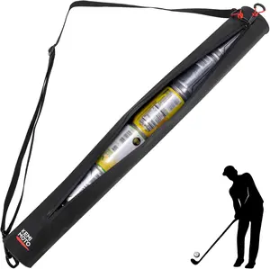 Golf Beer Sleeve Cooler Bag, 6-Can Insulated Cooler with Adjustable Shoulder Strap and Dual Zippers, Leak Proof, Keeps Drinks Cold for 4 Hours, Golf Accessories