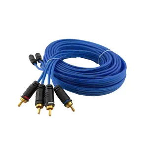 ORION Wired CR44CH 4-Channel RCA Cable, 17-Ft Blue CCA Car Audio Interconnect